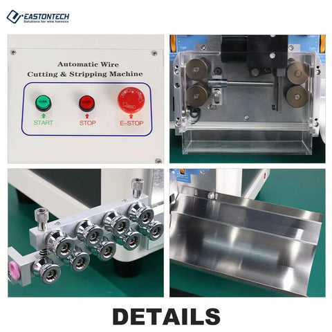 Control panel and components of Automatic Cable Wire Cutting Stripping Machine High Speed Computerized Wire Processor With 100 Memory Programs For Pvc Teflon And Silicone Insulation The Real Workhorse For Your Shop.