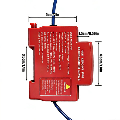 Smooth Auto Trigger Fire Extinguisher Zero Drama Snap On Mount With Din Rail Design And Heat Driven Aerosol Shield Legit Clean Flame Retardant Guard For Home Electrical Panels