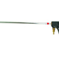 Top Notch Deluxe 18 Grip Agricultural Spray Gun With Brass Nozzle, side view, adjustable from mist to stream, 18-inch length