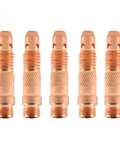 Dope 5/32 inch TIG Collet Body Kit Fits Torch Models 17 18 And 26 Premium Copper Build, five precision machined copper collet bodies.