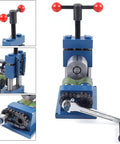 High Quality Manual Ring Bender Machine For Jewelry Making, hand crank tool with sturdy frame, ideal for earring crafting.