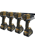 Power Tool Organizer Wall Mount And Drill Holder For Dewalt Cordless Tools, Heavy Duty 6mm Welded Metal Shelf, 80Lb Capacity