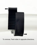 Double Gripping Nylon Hose Clamps With Snap Grip For Ultra Secure Low Pressure Hose Connections side view on hose