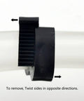 Close-up of Nylon Hose Clamps for Aquarium Kit 8.1 to 32.5 mm Snap Clamps Black 36 Pack showing secure grip teeth on tubing.
