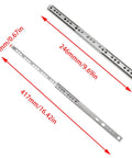 The Real Deal Stainless Steel Drawer Slides Heavy Duty Ball Bearing Cabinet Runners, 246mm, ready for kitchen cabinet setup.