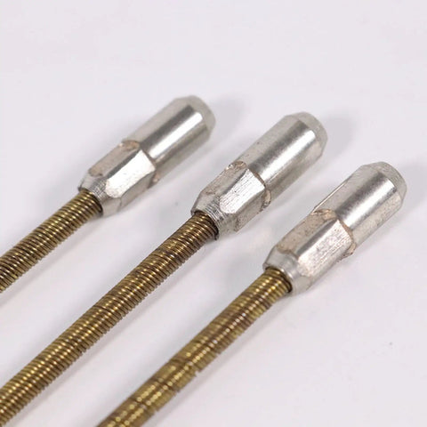 Heavy Duty Electrical Wire Threader Spring Puller No Fuss Multipurpose Cable Guide For Network Wiring And Cable Fishing, Electric Wiring Tool, 23 Cm Length With 5.9 Mm Hole And 8.9 Mm Head For Easy Wire Pulling Through Walls, Conduits And Ceilings, metal spring heads
