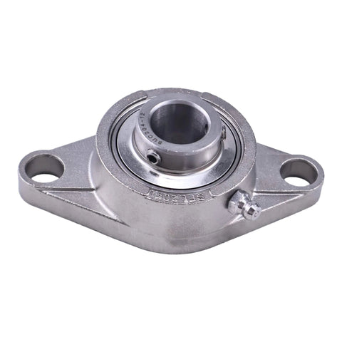 Three Quarter Inch Stainless Steel Two Bolt Flange Bearing For Shaft MUNCFL204-12 SSUCFL204-12 YCJT PT Replacement