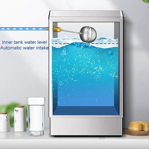 Heavy Duty 40 Liter Commercial Water Boiler Made From Premium 304 Stainless Steel with automatic water intake feature.