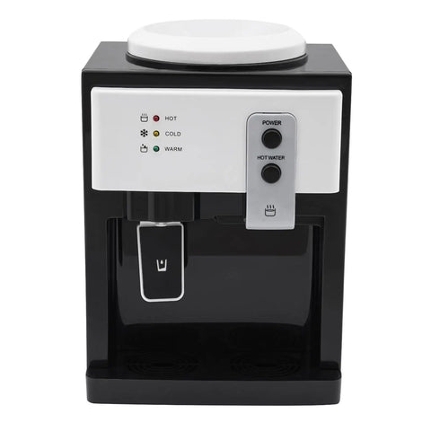 Countertop Water Dispenser For 5 Gallon Bottles With Hot And Cold Water Cup Push Spout 500W Fast Heating No Fuss Compact 27Cm Desktop Water Cooler For Home Office Dorm Room White