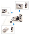 Top Shelf Electronic Deadbolt Door Lock With Dual Remote Controls And Extended Battery Power for easy installation on metal doors.