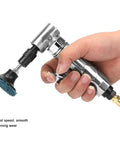 Heavy Duty Industrial Pneumatic Die Grinder With 2 Inch High Speed Disc For Metal Wood Rubber Tire And Casting Surfaces in hand.