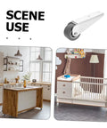 Two Pack Sliding Door Pulley Wheels Smooth As Butter Glide Barn Door Hardware Galvanized Steel Caster Rollers in kitchen and nursery settings.
