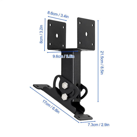 Weatherproof Adjustable Roof Riser Bracket For Balcony And Patio Pergola Mounts Built Tough Heavy Duty Metal Beam Supports