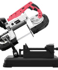 Portable Band Saw Workhorse With Upgraded Removable Alloy Steel Base For Smooth 45 Degree To 90 Degree Metal Cutting, 10A 1100W Motor