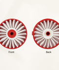 Front and back view of Must Have No Fuss High Density Replacement Filter For V20 Cordless Stick Vacuum CMCVS001D1, Compatible With Black Decker.