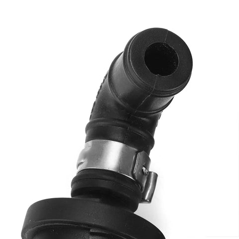 Universal Silicone Vacuum Check Valve Breather Hose Kit For Turbo Engine EA113 B5 B6 Models High Temp Reinforcement Stops Oil Vapor Backflow, black silicone hose with clamp