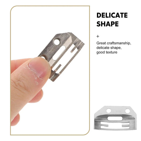 Eight Piece Short Feed Dog Teeth Sewing Machine Parts Alloy Replacement Plate With No Fuss Optimized Feed Mechanism And Quiet Operation For Garment Factory Universal Spare Parts, close-up