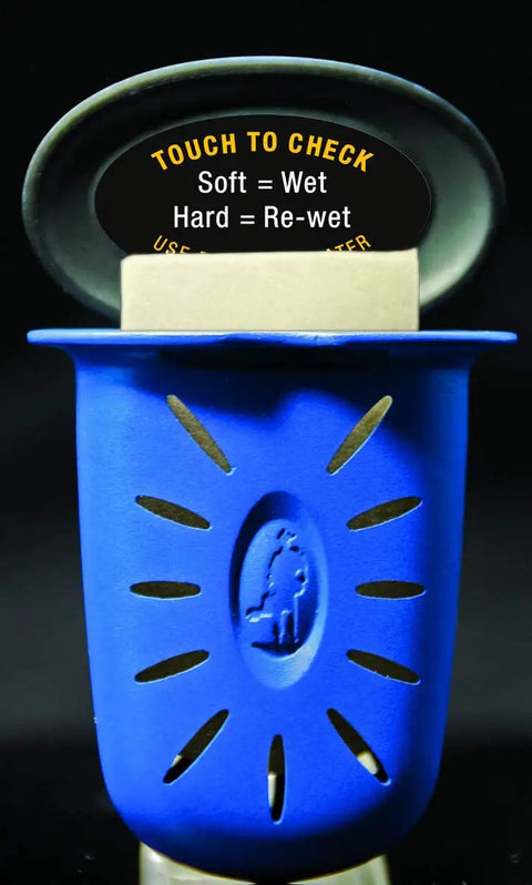 Humilele Ukulele Humidifier With Anti Drip Sponge Secures Between Strings And Fits All Sound Holes blue plastic with sponge