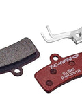Q13RS Resin Disc Brake Pad For 4 Piston Calipers Red Beefy 5mm Thick 2.3mm Disc Thickness Self Service Pack; bike brake components