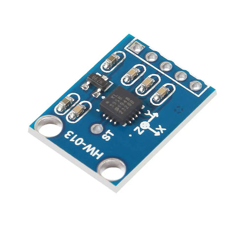 Three Pack ADXL335 3-Axis Accelerometer Sensor Module GY-61 With Analog Output 3-5V For Motion Control, Gaming, Image Stabilization, Wearables, Vibration Monitoring, And Mobile Devices blue PCB board