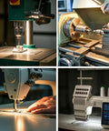 Magnetic Sewing Machine Light With 12 Inch Gooseneck Arm Pro Grade Ultra Bright 60 LED Daylight Work Light in use on machines