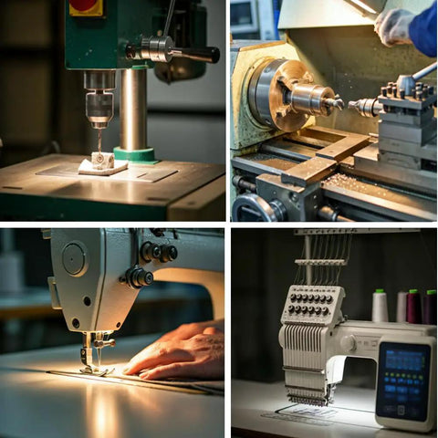 Magnetic Sewing Machine Light With 12 Inch Gooseneck Arm Pro Grade Ultra Bright 60 LED Daylight Work Light in use on machines
