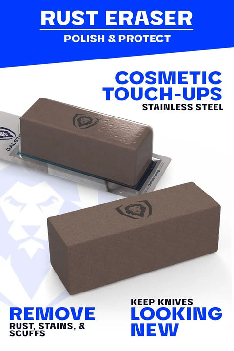 Rust Eraser For Knife Care And Tool Maintenance Quick Polish For Knives Scissors Stainless Steel Pots And Pans Whetstones