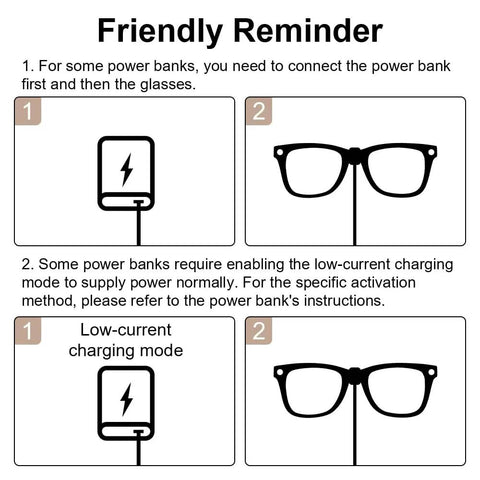 Instructions for 3.9Ft Type C Charging Cable For Ray Ban Meta Wayfarer Skyler Headliner Gen 2 And Oakley Meta HSTN Accessories