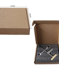 Packaging of Two Pack Bench Dog Clamps For 20mm Holes Adjustable Desktop Vise Clips For Woodworking Benches DIY Joinery Tool