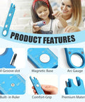 3 In 1 Needle Threader And Seam Ripper For Sewing Machines, Fast Threading Tool With Alignment Guide, Magnetic Back