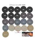 Different grit levels of 4 inch Silicon Carbide Sanding Discs included in Grab These 30 Pcs 4 Inch Silicon Carbide Sanding Discs With Hook And Loop Back For Smooth Polishing And Heavy Duty Prep Jobs Across All Grit Levels From Rough To Razor Sharp Finish