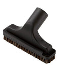 Black Upholstery Central Vacuum Hose Attachment With Slide-On Brush and Natural Bristles for furniture cleaning