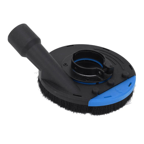 Badass Angle Grinder Dust Collecting Guard For 100Mm And 115Mm Small Grinders With Osha Compliant Triple Layer Concrete Filtering And Reinforced Abs Protective Shield Cover, brush attachment with hose.