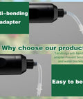 Close-up of anti-bending adapter on Two Pack Cordless Plant Sprayer Wand Set Rechargeable Battery Powered Garden Sprayer