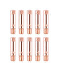 10 Pack MIG Welding Tips M6 Nozzles Copper, Heavy-Duty High Temp Resistant Set For 0.6mm To 1.2mm Wire displayed in two rows