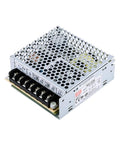 High Efficiency Dual Output Switching Power Supply 53.6W For Industrial Electronics, Compact 110V 220V Compatible, Quiet Operation, Reliable Power Converter For Projects, Rigs, And DIY Builds, silver metal housing with screw terminals
