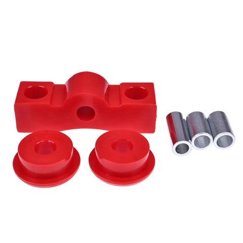 Honda Shifter Stabilizer Bushing Kit For Civic CRX Del Sol 1988 To 2000 1.5L 1.6L SOHC 16V L4 Engines Smooth Shifts And Handling Reduce Slop For Confident Daily Driving, red polyurethane bushings with metal sleeves