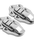 Heavy Duty Antique Iron Duckbill Toggle Latch Silver Hardware Adds Rustic Vibes And Solid Security To Vintage Wood Cabinet Switches For A Cool Vintage Look. pair of silver iron duckbill toggle latches with screw holes