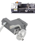 Adjustable Multifunctional MT2 Tailstock Live Center for wood and metal lathes, die-cast aluminum with two handles, front view