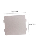 Mica sheet with dimensions, part of 10 Pack High Temperature Mica Sheets For Microwave Waveguide Covers And Oven Repairs Durable Heat Insulation Panels