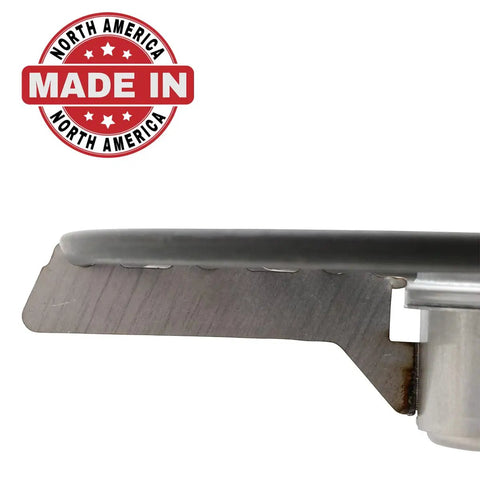 Side view of 8 Inch 2400W Range Surface Element Sensor Replacement WB30X31057 5 Turn 240V for GE Ovens AP6802070, made in North America