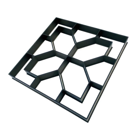 Easy To Use Walk Path Maker Stone Paver Mold For Patio And Garden Pathways Durable PP Concrete Molding top view