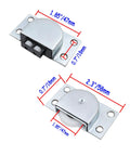 Sliding Door Roller Wheels Set 4 Pairs Nylon Wheel With Iron Shell Electroplating Finish for Closet Cabinet Doors