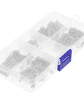 Dude, this epic 100 piece stainless steel spring kit is super handy for any home repair or DIY project since the mini mechanical compression and extension springs are durable and totally ready to pop doors back into shape. 100-piece stainless steel spring kit in clear storage case