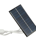 2W 6V Monocrystalline Solar Panel Charger With USB Output For 3.7-5V Batteries Ideal For Outdoor Lighting And Small DC Devices