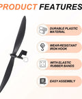 Six Inch Plastic Propeller Blades With Hooks For RC Planes And Helicopters, Fold Resistant Durable Propeller Set For STEM Projects, DIY Airplanes