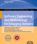 Software Engineering And Methodology For Emerging Domains NASAC Proceedings 2017 2018 book cover by Springer