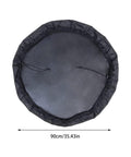 No Fuss Surf And Swim Changing Mat With Waterproof Sandproof Wetsuit Dry Bag Portable Travel Gear at 90cm diameter, black.