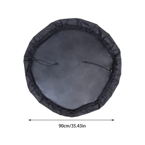 No Fuss Surf And Swim Changing Mat With Waterproof Sandproof Wetsuit Dry Bag Portable Travel Gear at 90cm diameter, black.