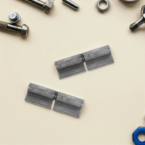 Heavy Duty Weldable Steel Lift Off Flag Hinge Set Built Tough For Doors Gates And Ramps 3 By 0.5 Inch 10 Pieces Industrial Grade Detachable Flag Hinges For Secure Easy Maintenance. Weldable steel lift-off flag hinges, 3x0.5in, shown in pairs
